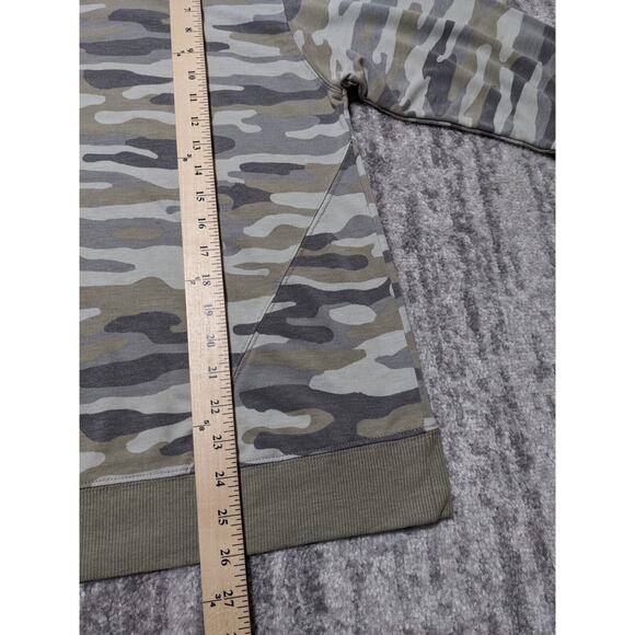 C&C California Pullover Sweater Women Size 2X Camouflage Crew Neck Stretch - Picture 13 of 14